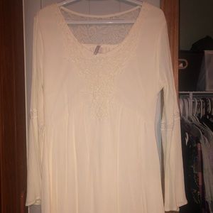 Cream lace dress